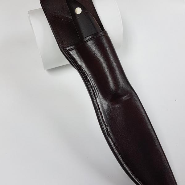 Knife Sheath Assorted, Custom, Full Grain Leather, Hand tooled, Hand made in the Okanagan, Oliver, B.C., Canada.