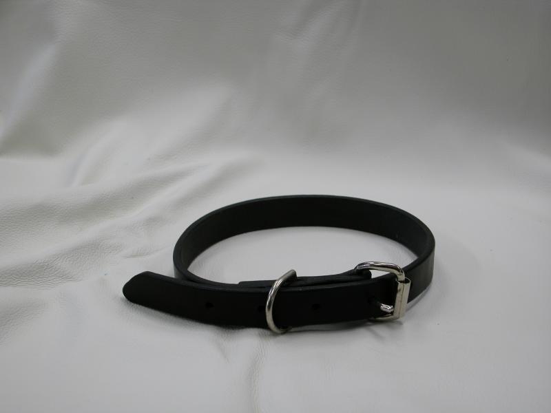 Dog Collar Midnight Black Colour, Custom, Full Grain Leather, Hand tooled, Hand Made in the Okanagan, Oliver, B.C., Canada.